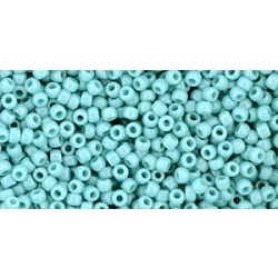 # Y627 Toho 11/0 HYBRID Sueded Gold Opaque Turquoise 10g