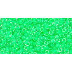 10 grammaa Noin 1100 kpl Toho 11/0 Luminous Neon Green Japanese Seed Be