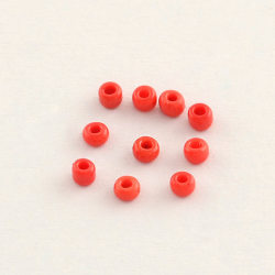 320 st Opaque Deep Red Glaspärlor Seed Beads 6/0 30g