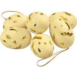 Easter Egg Hanging Goldie 6 pack Yellow Cult Design Yellow