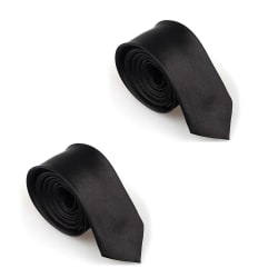 2-pack Smal / slimmad modern slips - svart Svart