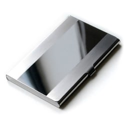 Slank kortholder i rustfritt stål - Sølv Silver