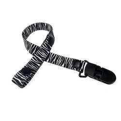 Napphållare / Nappklämma Ställbar längd - Välj mönster Zebra