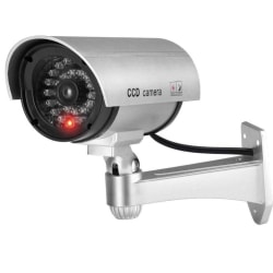 Kameraattrapp /Övervakningskamera dummy IR CCD Silver
