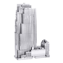 Byggnader - Rockefeller Plaza New York - Modellbyggsats i metall Silver
