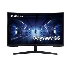 Samsung 27" WQHD Odyssey G5 Bildskärm - Svart Svart