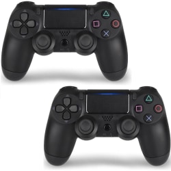 2-pak PS4-controller DoubleShock Wireless til Playstation 4 black