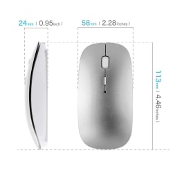 Bluetooth-mus for Mac, trådløs mus for MacBook Air/Pro,