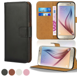 Fodral Läder / Plånbok - Samsung Galaxy S7 Edge Svart