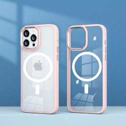 iPhone 13 Pro deksel gjennomsiktig magsafe sterk magnet kollisjo Transparent one size