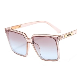 Solglasögon med rektangulära bågar i flera färger  UV400 Blue one size