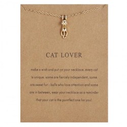Cat lover - halsband 18K guldpläterat gåva kattälskare julklapp Guld one size