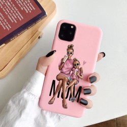 iPhone 13 Pro Max Mini skal mamma dotter rosa söt gulligt Pink one size