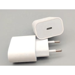 USB-C SNABBLADDARE till EU vägguttag vit 20W iPhone Vit one size