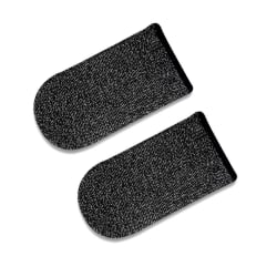Finger Sleeves - Peukalokäsineet mobiilipelaamiseen hopeakuitu ( Black one size