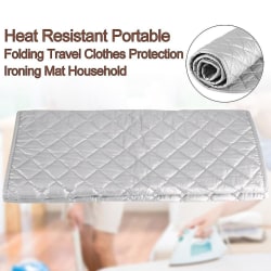 Strykmatta Tvättdyna Tvättmaskin Torktumlare Cover Värmebeständig filt Mesh Press Kläder Skydda Skydd 60*55cm Lycklig