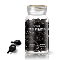 30st torrt hår närande hårbotten Vitamin Keratin Oil Capsule Black