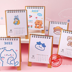1* Mini Desktop Calendar Daily Scheduler Yearly Agenda Organizer B