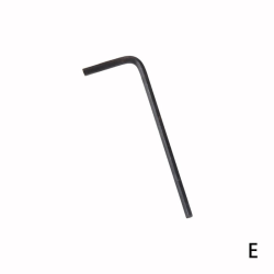 Metriska insexnyckel med kort arm / Sexkantnyckel / Sexkantnyckel 0,9 mm CL blackE 2.5mm