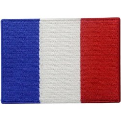 TG Frankrikes flagga Franska nationalemblem broderad påstryknings- eller sy-