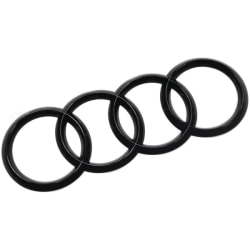 TG Audi Rings Black Edition Emblem Blackline Logo Svart 27,3cm
