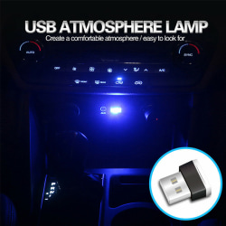 USB LED Mini Car Interior Light Strip Flexibel Neon Atmosphere Purple