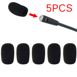 5 ST Mic Mikrofon Vind Mjuk Foam Pad Mic Cover Hållare Svamp