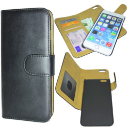 iPhone 6S Plus Wallet Folio Case With Removable Magnetic Cover Black