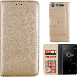 Colorfone Wallet Sony Xperia XZ1 Plånboksfodral GOLD Guld