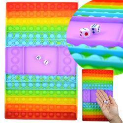 30 cm Rainbow Fidget Pop It Challenge Peli Lelu Stressi Rentoudu Multicolor