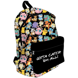 Pokémon Gotta Catch Em All! Backpack Bag Reppu Laukku 40x30x15cm Multicolor one size