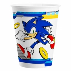 8 kpl Sonic The Hedgehog Paper Cups 20cl juhlakupit Multicolor one size