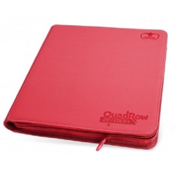 Ultimate guards - QuadRow Zipfolio - 480 kort - RED Red