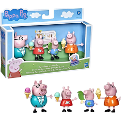 Greta Gris Peppa Pig Family Ice Cream Fun Figurset 4-Pack multifärg one size
