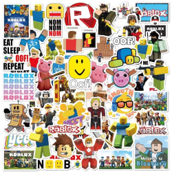 50pcs Roblox Gadget Stickers Set Tarroja Vinyl Uudelleen Käytett Multicolor