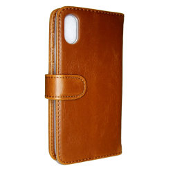 TOPPEN iPhone X lommebok -ID -lomme, 4 stk. Kort Brown