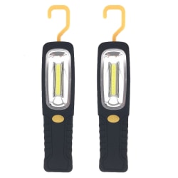 2-Pack Inspeksjonslampe COB LED 120lm Arbeidslampe 3W Black