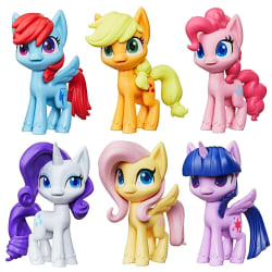 6-Pack My Little Pony MLP Friends Figures Figurer 8cm multifärg