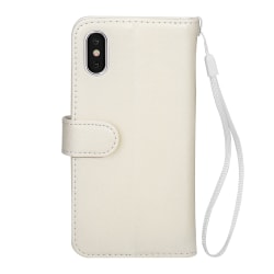 TOPPEN iPhone X/Xs Plånboksfodral Med ID Ficka Wallet Case/Cover Beige
