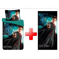 2i1 Harry Potter Sengesæt & Håndklæde Multicolor