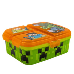 Minecraft Creeper Alex Steve XL Lounaslaatikko, jossa 4 lokeroa Multicolor