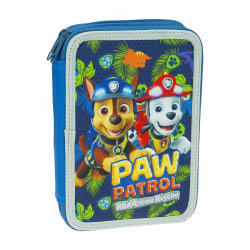 Paw Patrol Dino Rescue 28-delars Fyllt Dubbel Pennfodral Skolset multifärg one size