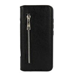 2in1 Wallet Business Zip Huawei P20 Lite Nahkakotelo Lompakkokot Black