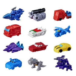 6-Pack Transformers Tiny Turbo Changers Blind Bag Action Figures Multicolor