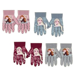 2-Pairs Disney Frozen Elsa Anna Gloves Lasten Lapaset One Size Multicolor one size