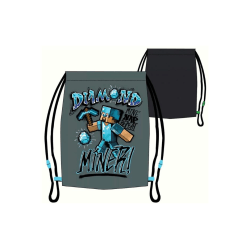 Minecraft Diamond Miner! Gym Pouch Bag Skopose Multicolor one size