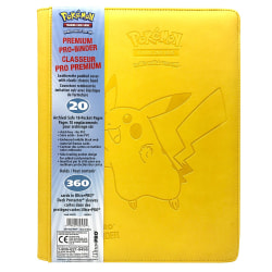 Ultra Pro Premium 9-taskuiset Pikachu Binder 360 -kortit Yellow