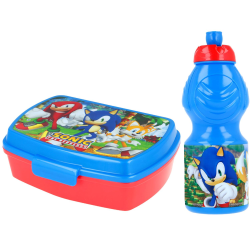 2-Pack Sonic The Hedgehog Knuckles Og Tails Madkasse & Pop-up Va Multicolor