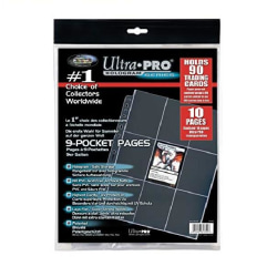Ultra PRO Platinum Hologram Pages 9-Pocket 11-Hole Refill 10-P. Transparent