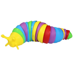 Fidget Toy Caterpillar Larve Snegl Stress Legetøj Regnbue Multicolor